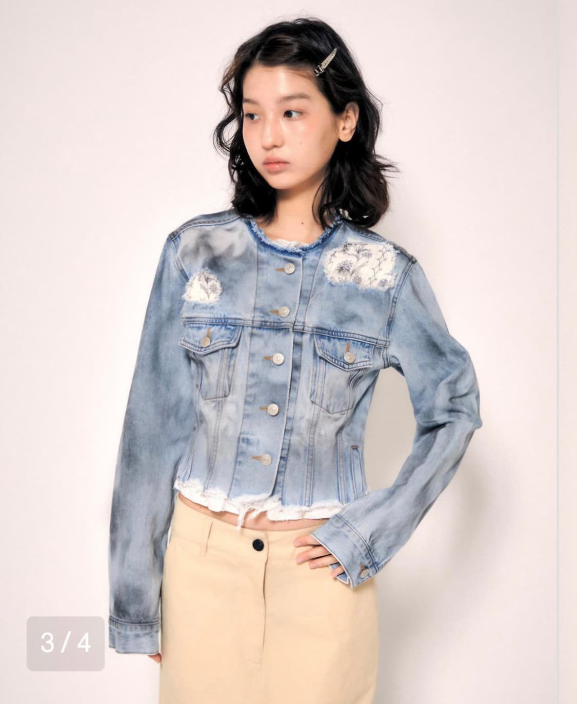 😍무배)👕새상품)로레일즈 데님자켓 상품이미지1