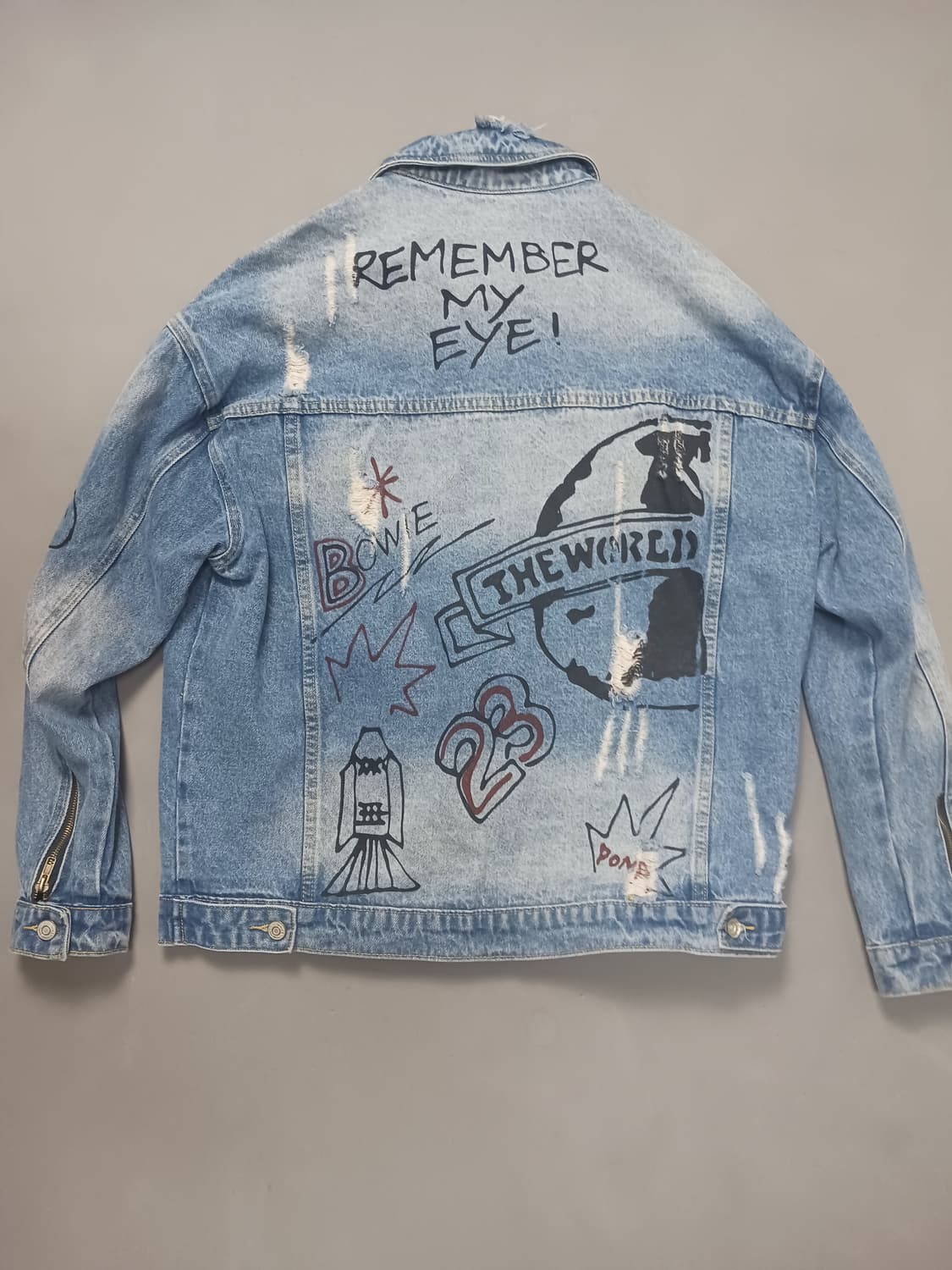 [F] 뱀파이어위켄드 그래피티 워싱 데님 트러커 자켓 상품이미지8