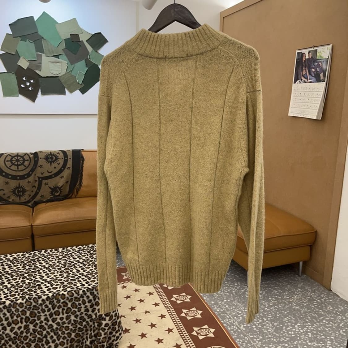 챕스 랄프로렌 빈티지 하이넥 버튼 울 니트 M C09265 상품이미지4