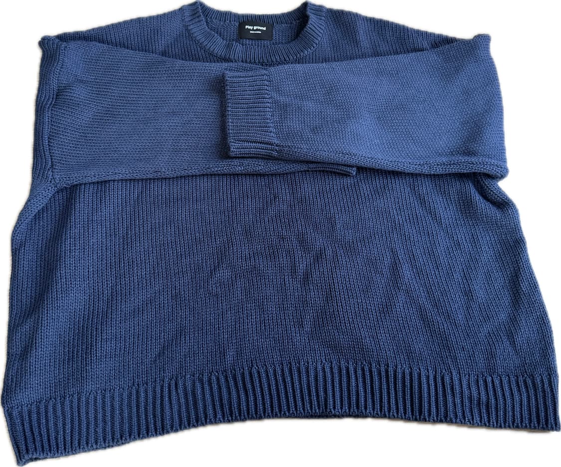 네이비 니트 상품이미지2