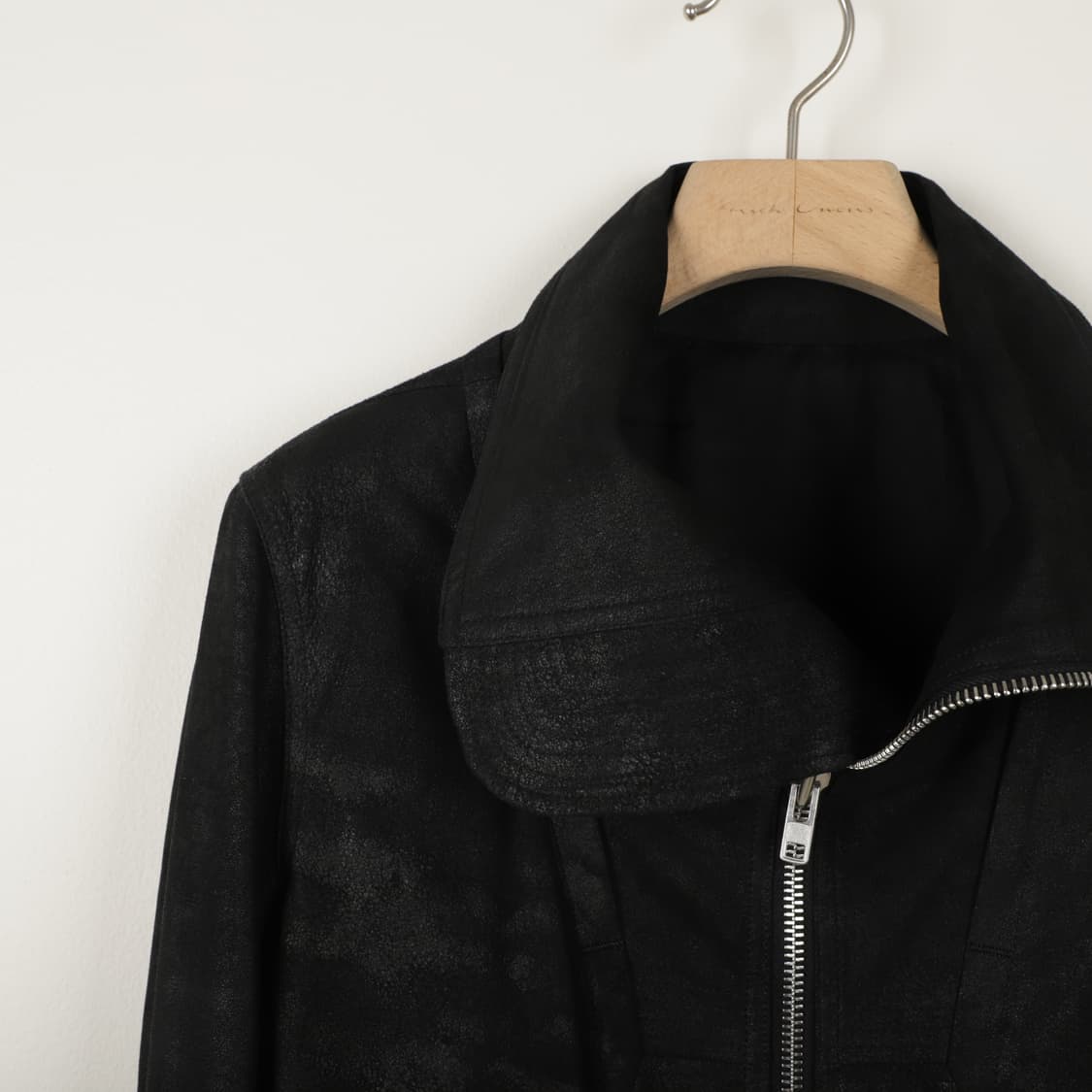 46 / Rick Owens 릭오웬스 하이넥 레더 자켓 상품이미지4