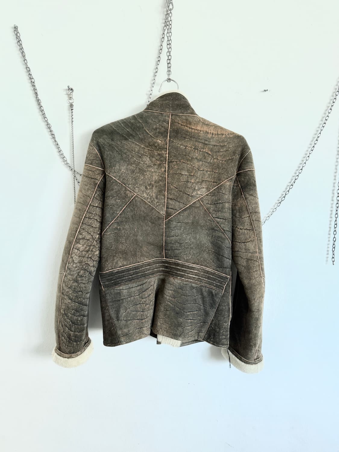 로베르토카발리 14FW 메인라인 시어링 라이더 자켓 상품이미지5