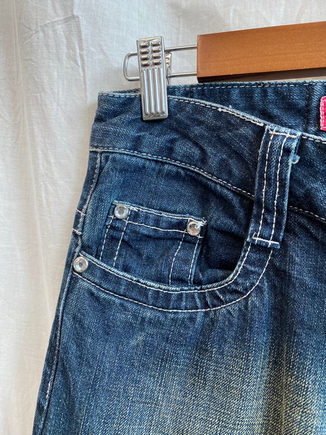 Y2K 로우라이즈 데님팬츠(27) 상품이미지7