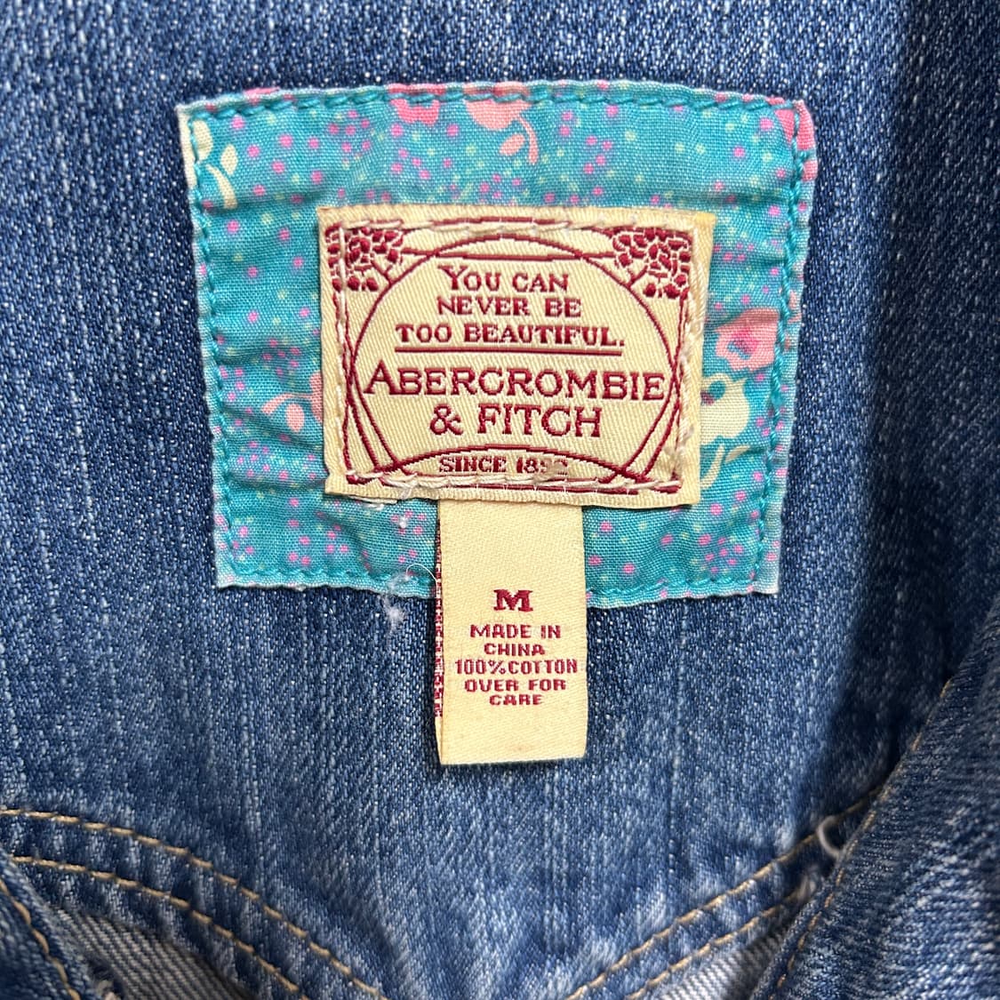 아베크롬비 중청 워싱 데님 자켓 상품이미지6