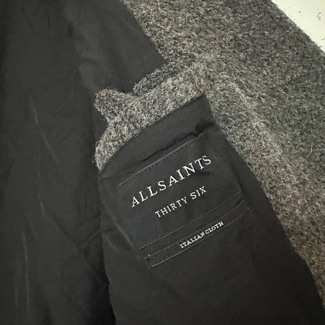 S 올세인츠 차콜 코트 상품이미지4