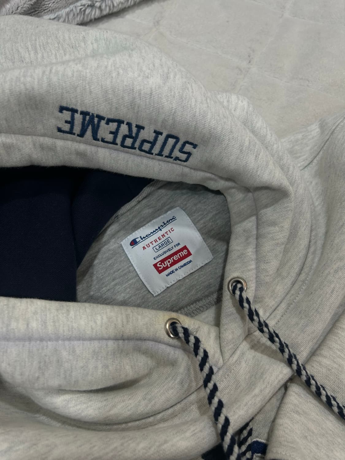 챔피온x슈프림 리버스위브 후드 상품이미지3