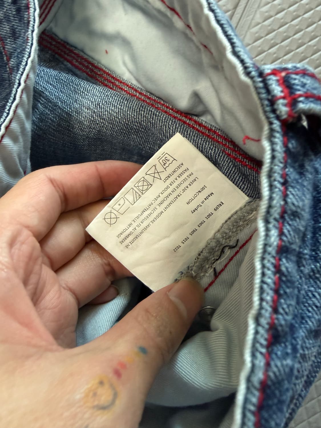(M) ERL 인디애나 디스트레스드 데님 상품이미지4