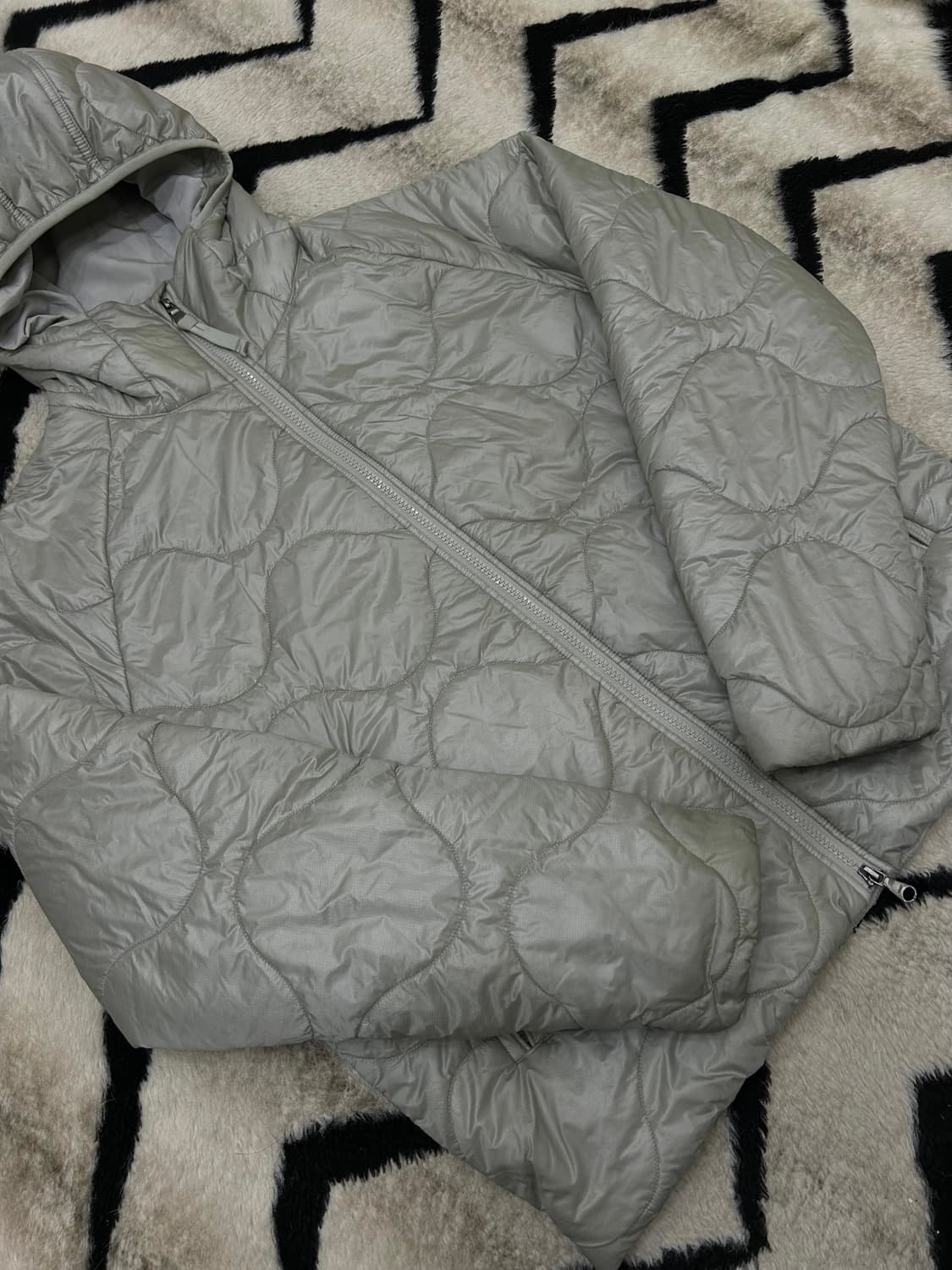 [M]아르켓 퀄티드 후드자켓 상품이미지1