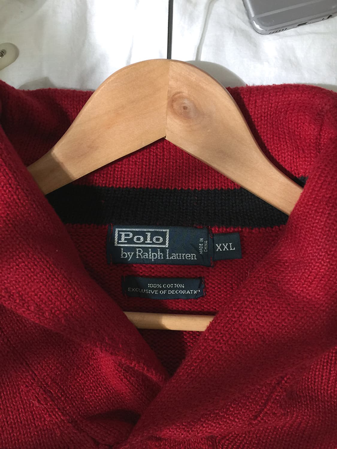 (MAN) 폴로랄프로렌 숄카라 니트스웨터 XXL 상품이미지4