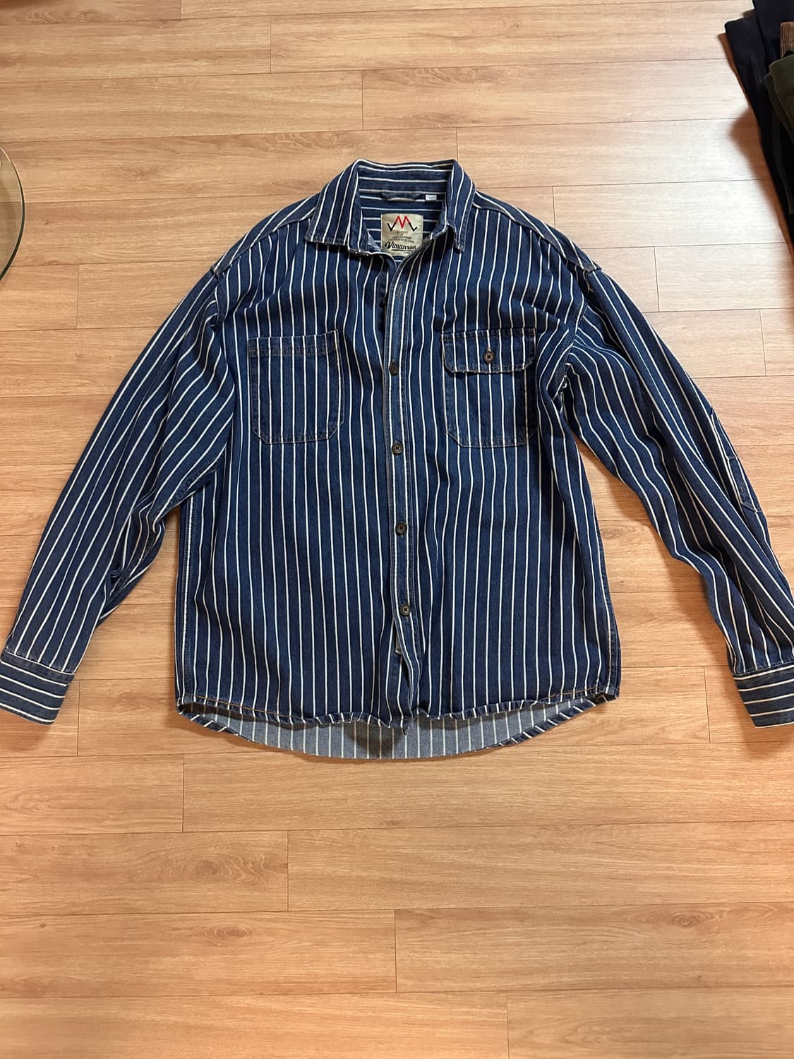 아메리칸 빈티지 워크 스트라이프셔츠(3xl) 상품이미지1