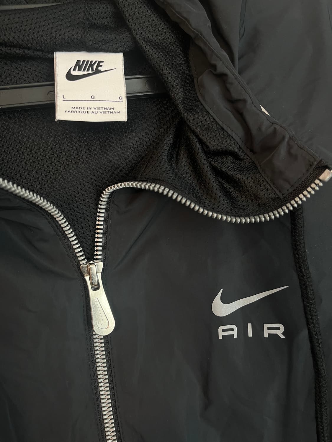 나이키 에어 풀 집 후드 우븐 바람막이 블랙 [L/100] 상품이미지7