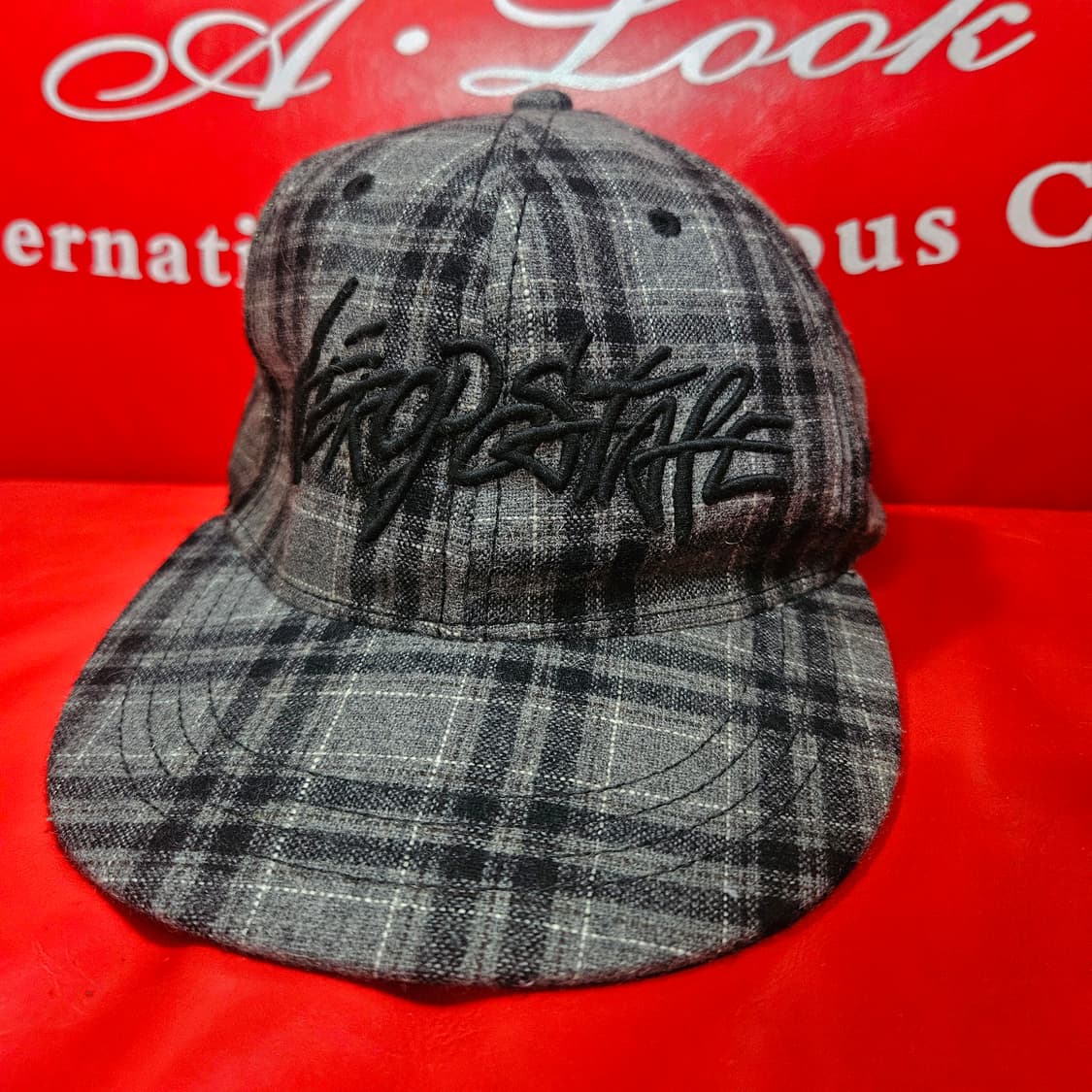 에어로포스테일 in USA 차콜 체크 스냅백  상품이미지2