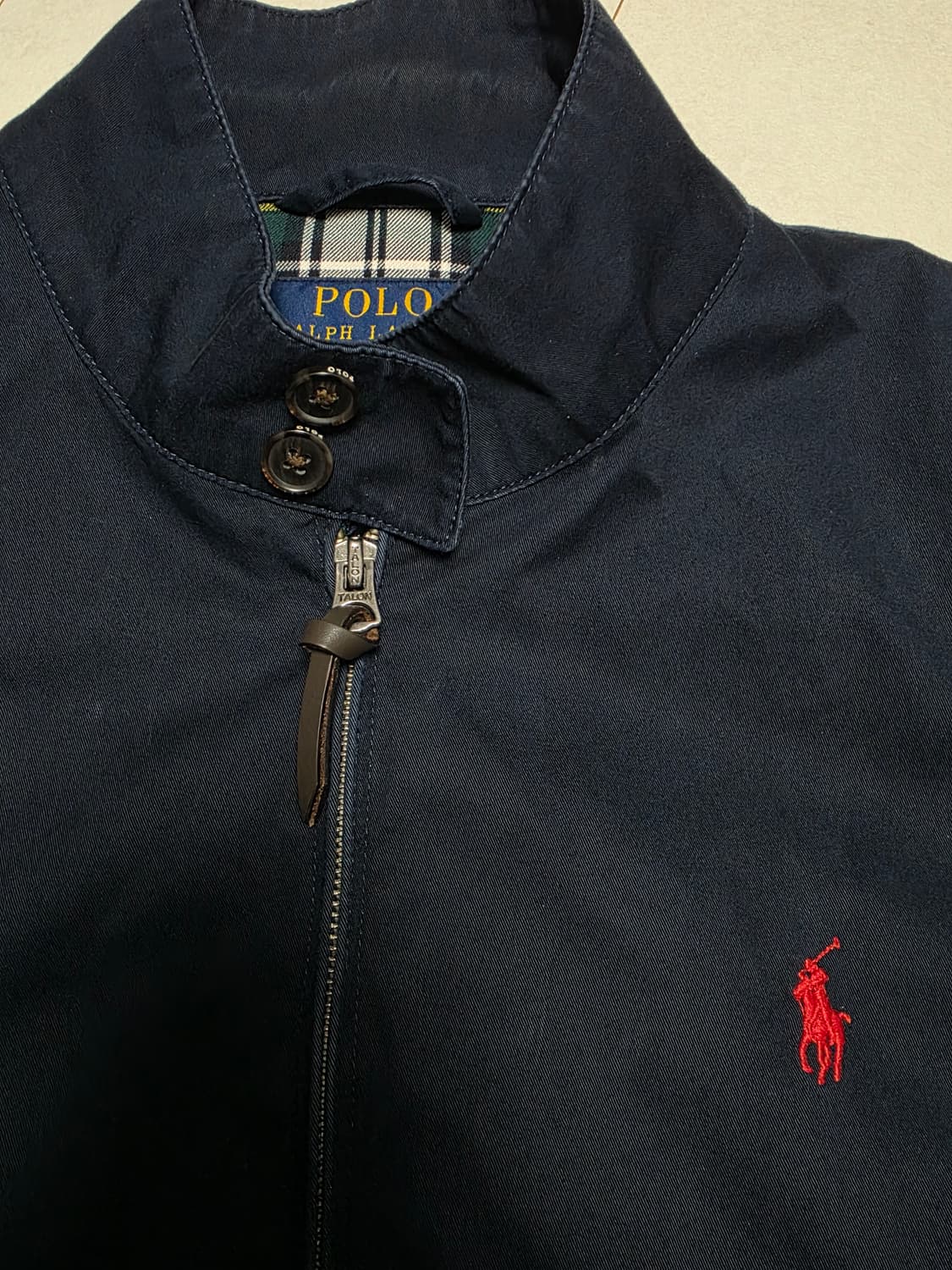 정품 폴로 랄프로렌 네이비 블루종 자켓 M 트윌 바이스윙 베이포트 바라쿠 상품이미지2