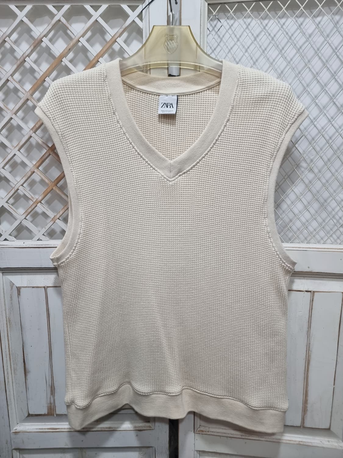 자라 V넥 와플 니트 베스트 (C710 상품이미지1
