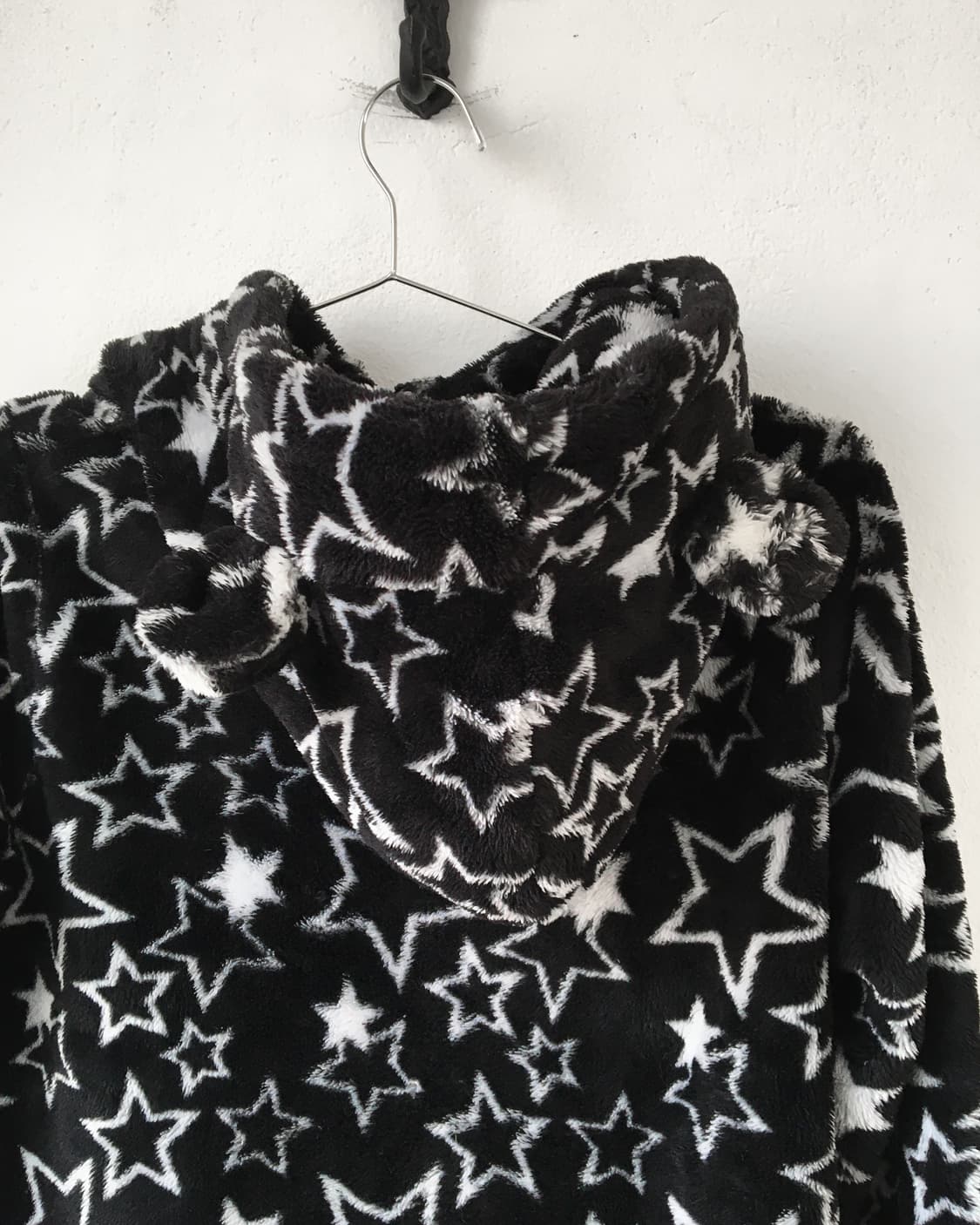 Star pattern fleece hood zip up 상품이미지5
