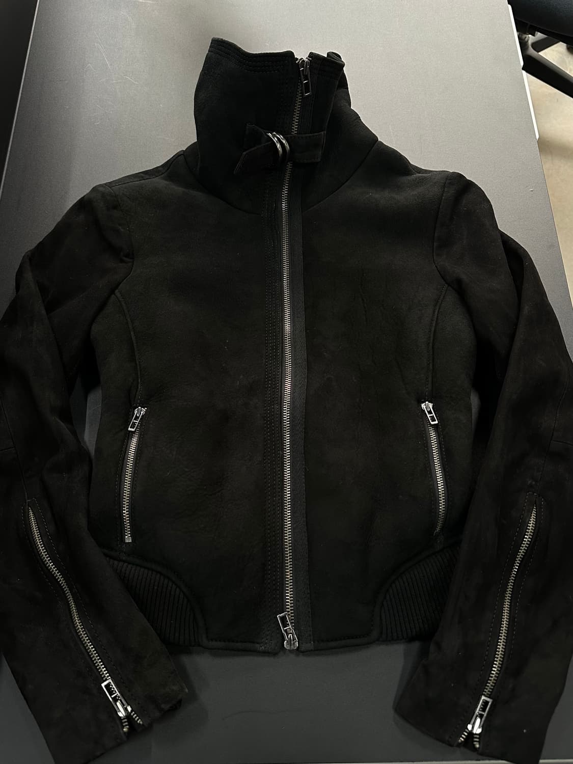 아르마니익스체인지 하이넥 매트 양가죽자켓 상품이미지7