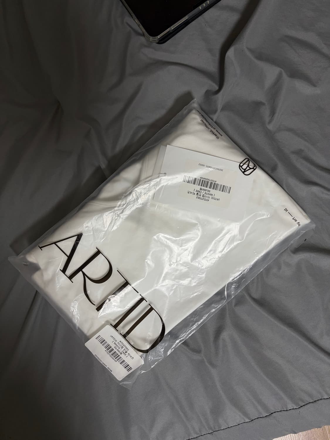 ARTID 이너캡 반팔 티셔츠 화이트 상품이미지2