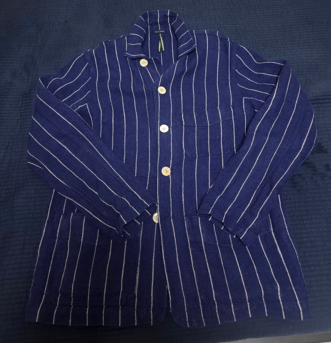 드레익스 핀스트라이프 린넨 초어자켓 40사이즈 상품이미지3