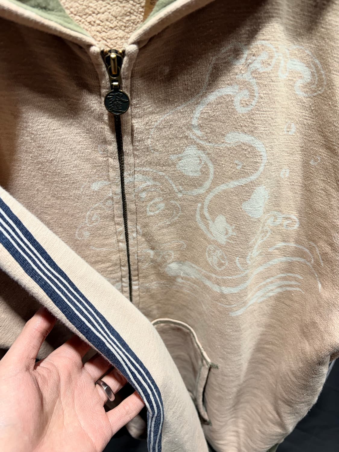 XL Japan 일본 스케치 베이지 후드집업 상품이미지4