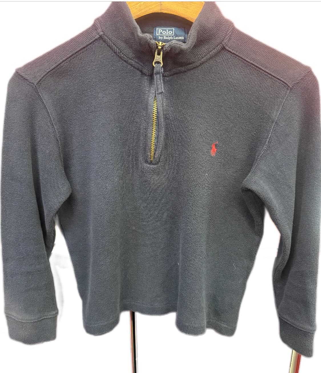 폴로 랄프로렌 크롭 반 짚업 상품이미지1