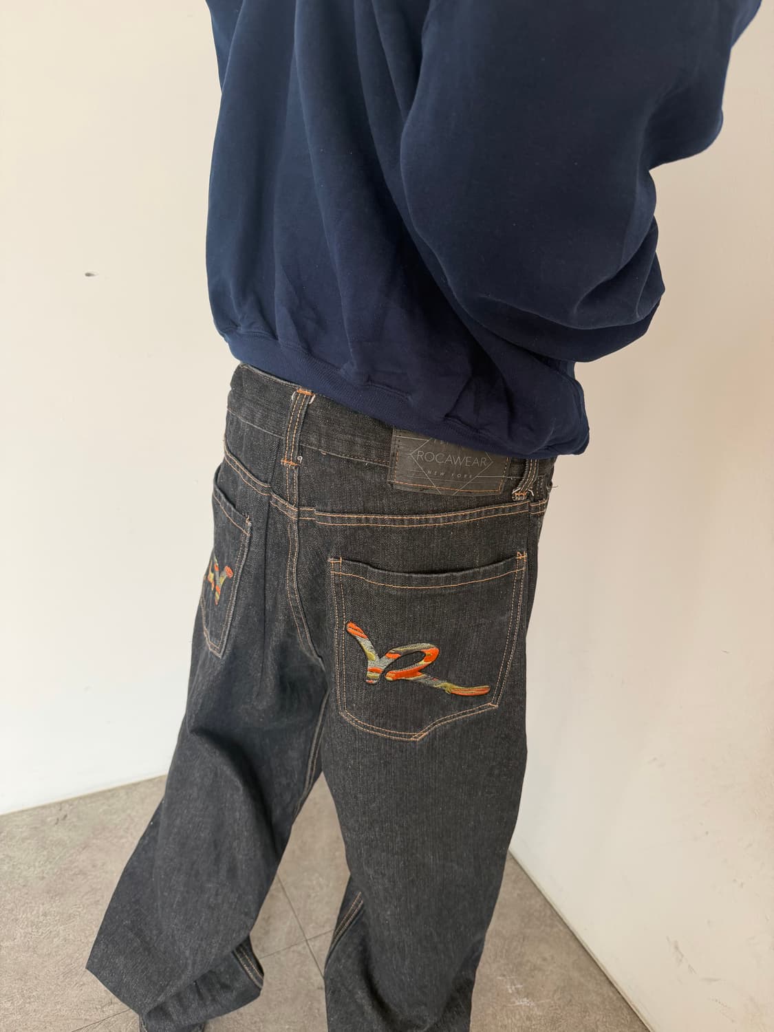 로카웨어 자수 힙합팬츠 상품이미지4