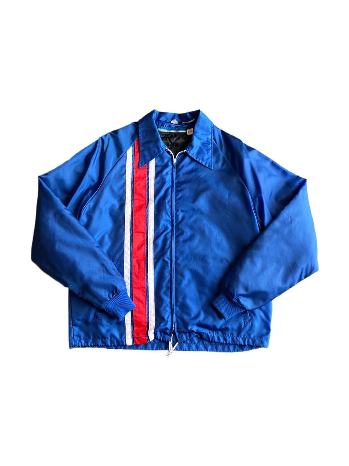 80s Crown nylon zip-up racing jacket 상품이미지1