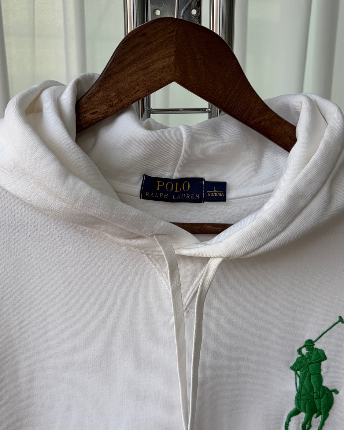 [L]폴로 랄프로렌 빅포니 치프키프 흰초 기모 후드 상품이미지7
