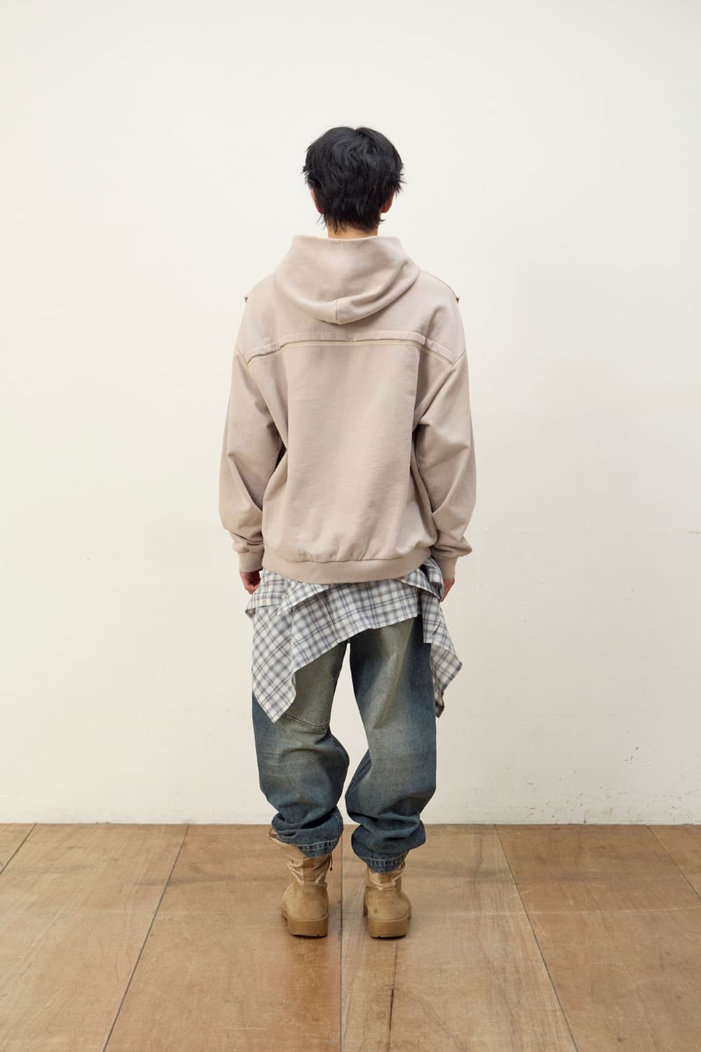 [M] 이티씨이 Etce H.B TAPE WASHED HOODIE 상품이미지3