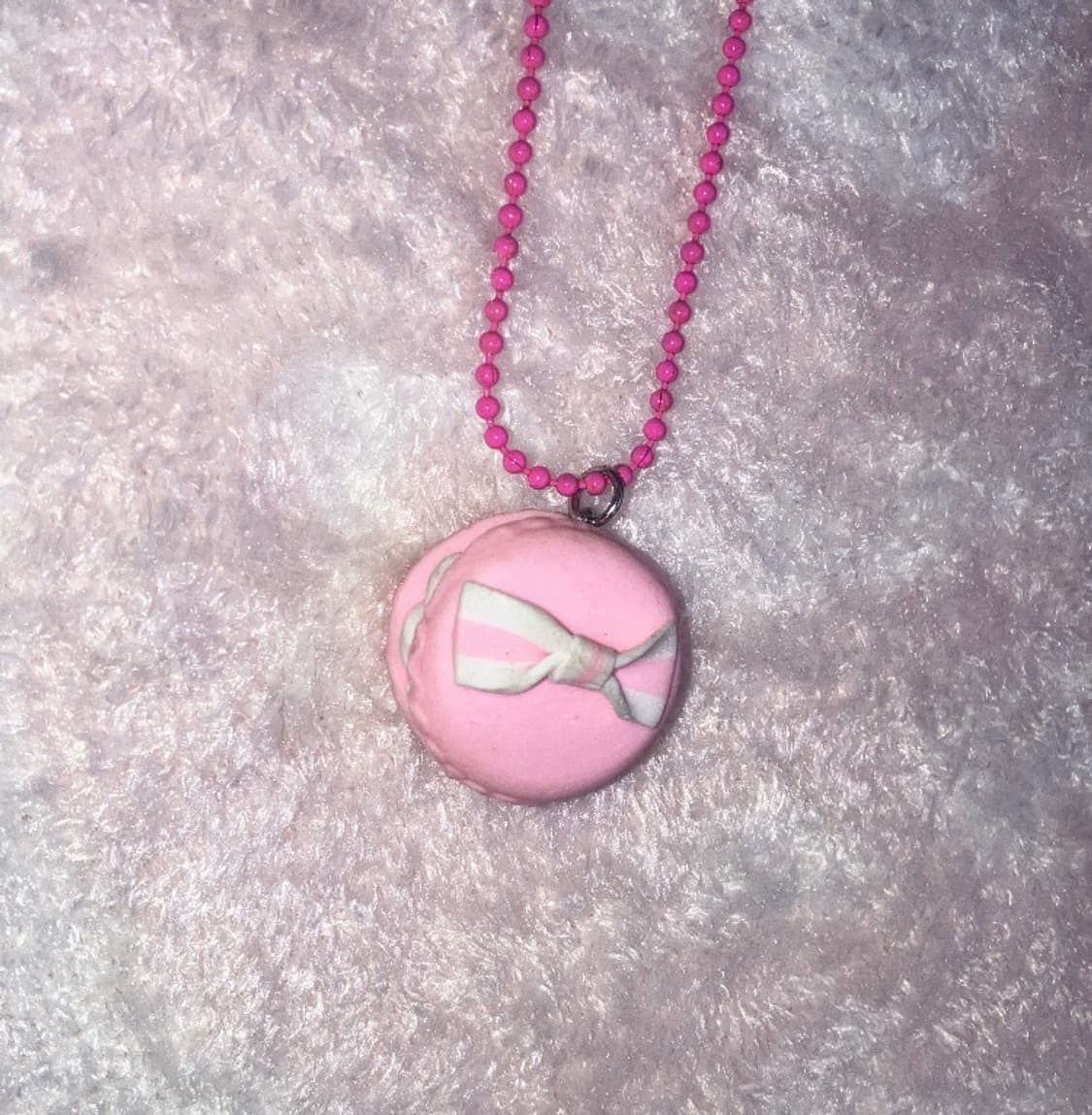 jpn 딸기 마카롱 목걸이 상품이미지1