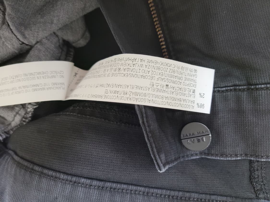 자라맨 ZARAMAN 체인장식 데미지 팬츠 33 블랙 상품이미지7