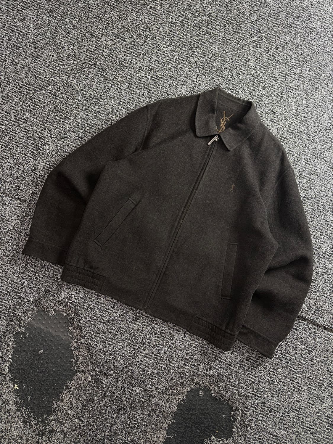 90s YSL 입생로랑 아카이브 블루종 울자켓 4980 상품이미지1
