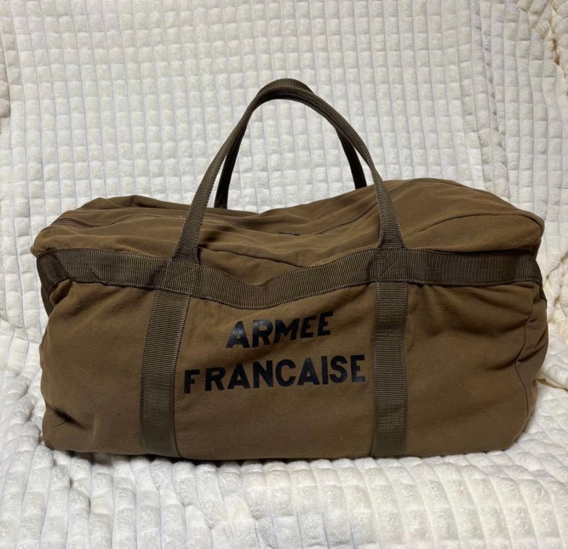 OS) 1960s French Military 프랑스군 낙하산 더플백 상품이미지3