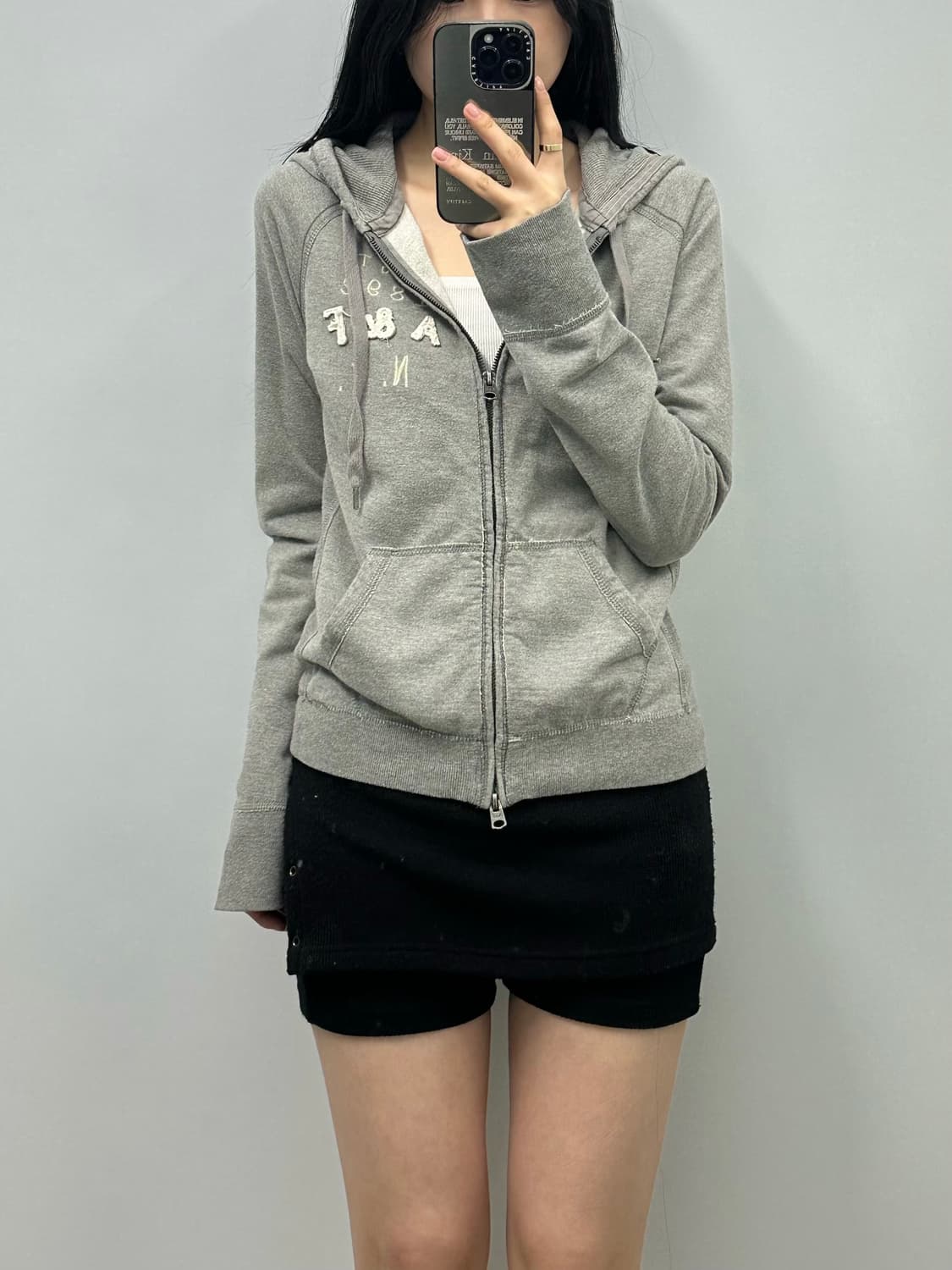 아베크롬비 y2k 와투케 그레이 후드집업 상품이미지1