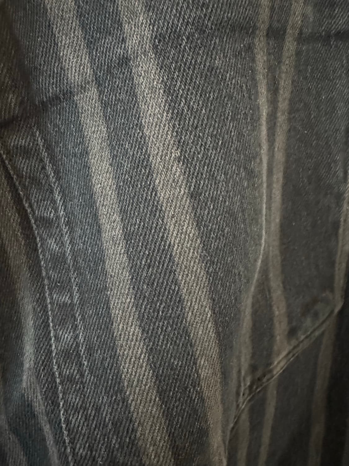 스트라이프 와이드 데님 팬츠 EUR44 새상품 상품이미지3