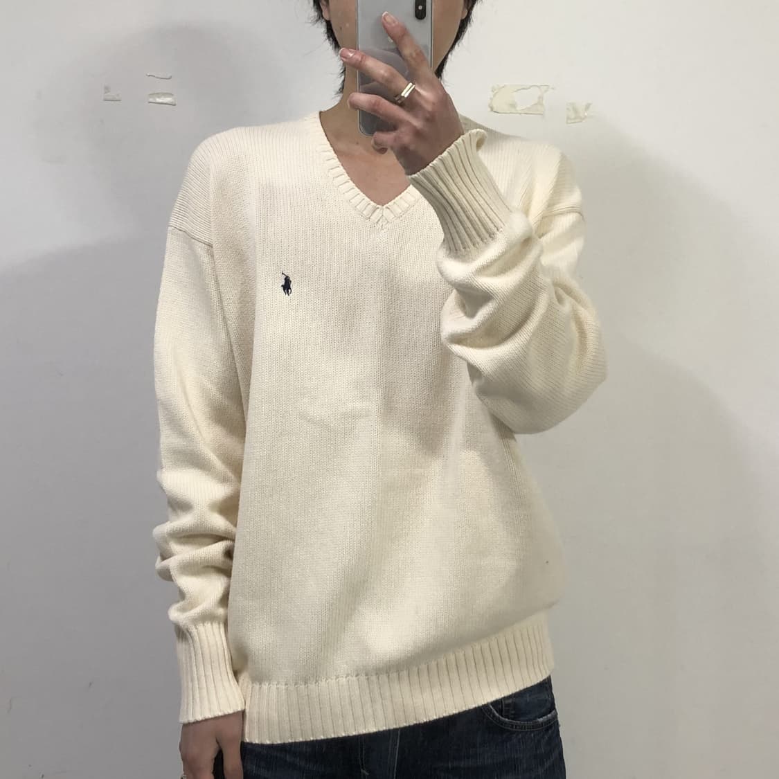 폴로랄프로렌 화이트 니트 상품이미지3