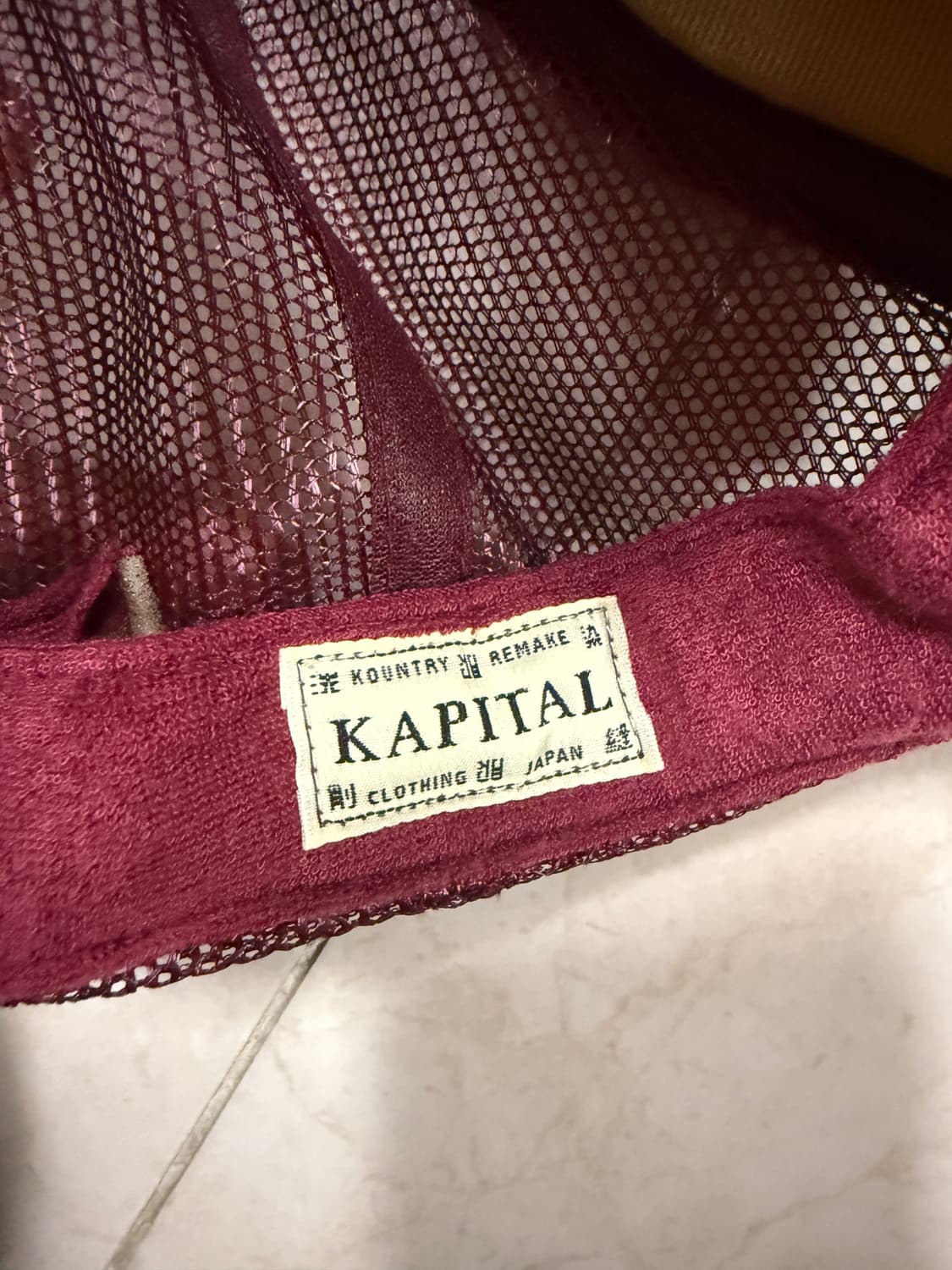 캐피탈 트러커캡 버건디 상품이미지3