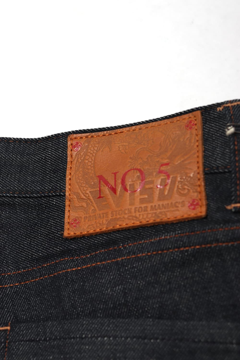 EVISU 미사용 슬림핏 셀비지 데님 팬츠 size 28 상품이미지6