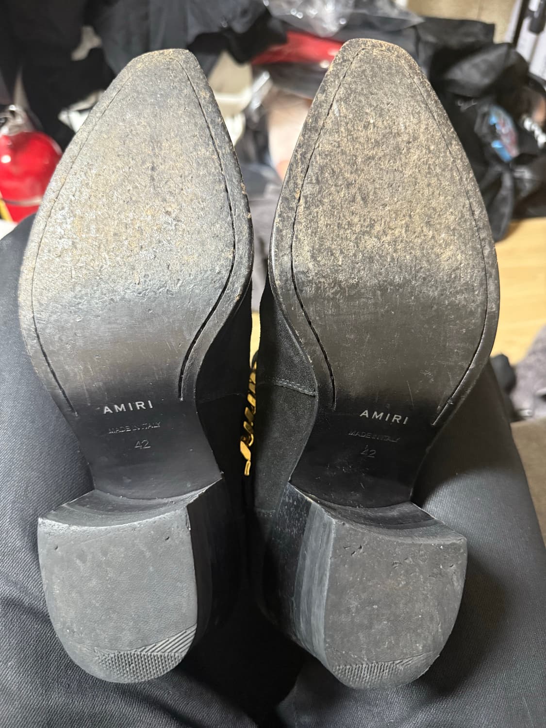 아미리 조드퍼 체인 스웨이드 부츠 상품이미지4