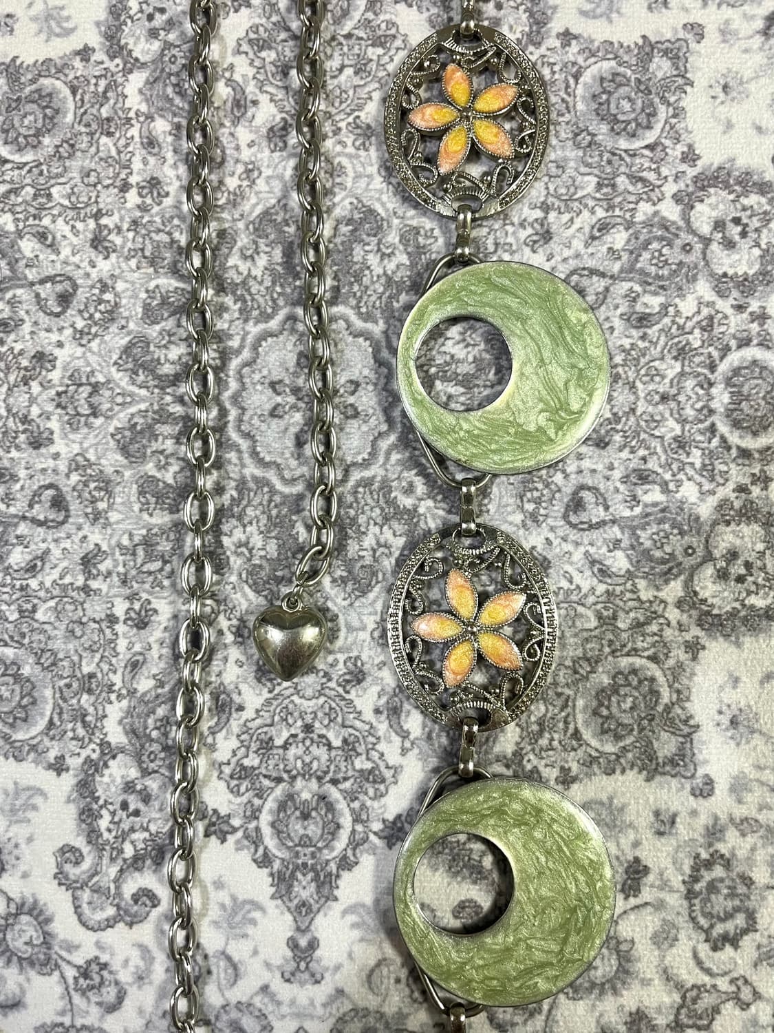 오리엔탈 페어리 플라워 엔틱 체인 벨트 상품이미지2