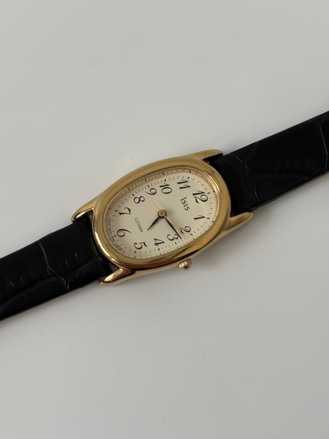 시티즌 1990년대 Isis 골드 오벌 쿼츠 여성 상품이미지4