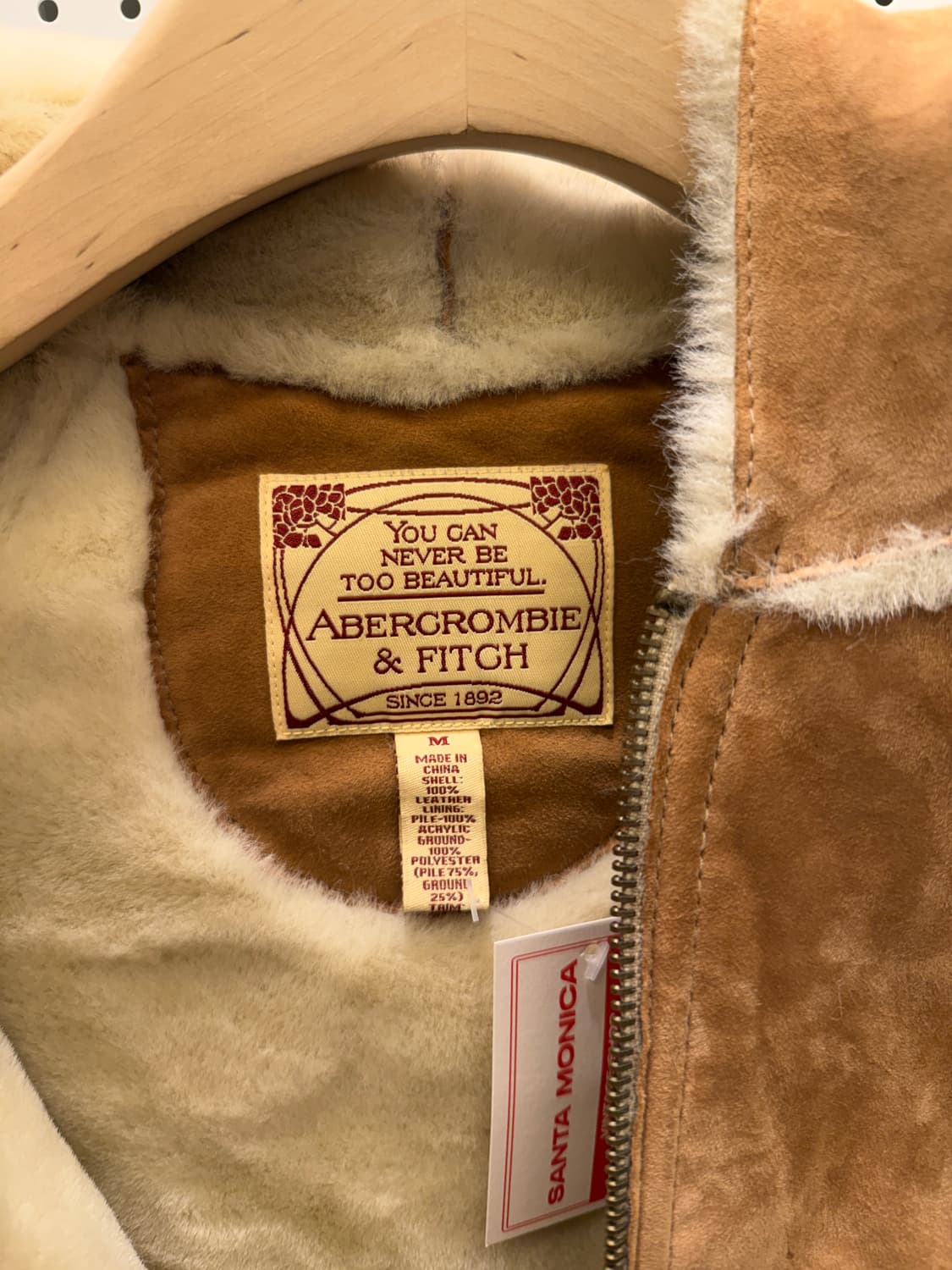 아베크롬비 리얼레더 스웨이드 후드 자켓 U772 상품이미지5