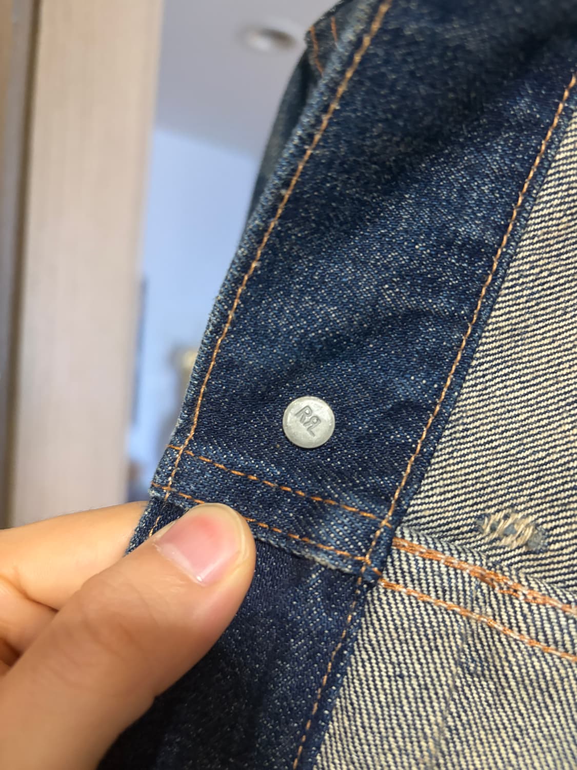 (S, 100) RRL 웨스트뷰 2세대 데님 자켓 청자켓 더블알엘  상품이미지5