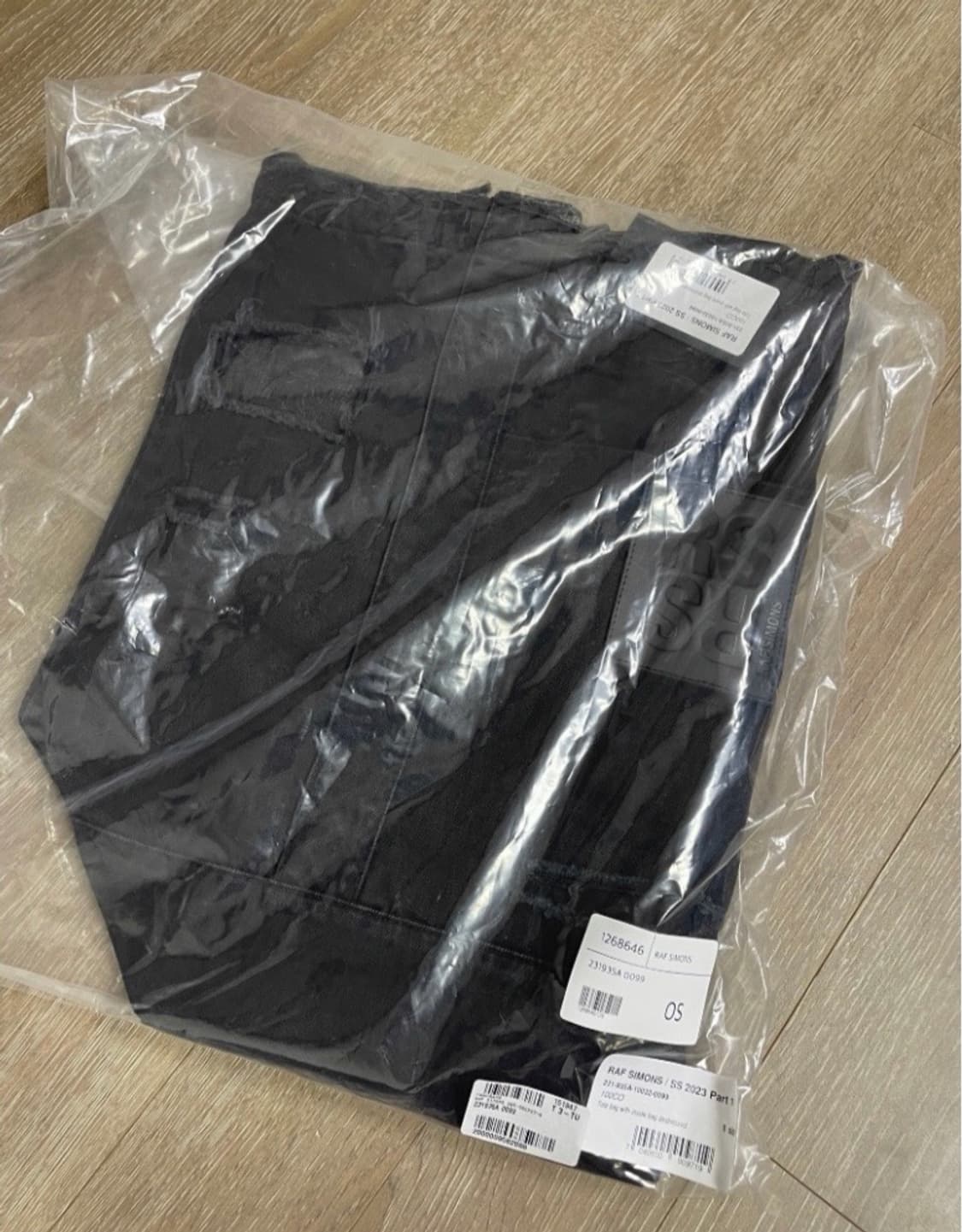 라프시몬스 디스트레스 RS코튼토트백 블랙 OS 상품이미지7