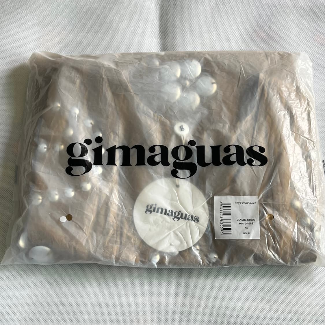 [XS]기마구아스 Claude 스터드 미니 드레스/메탈릭 상품이미지5