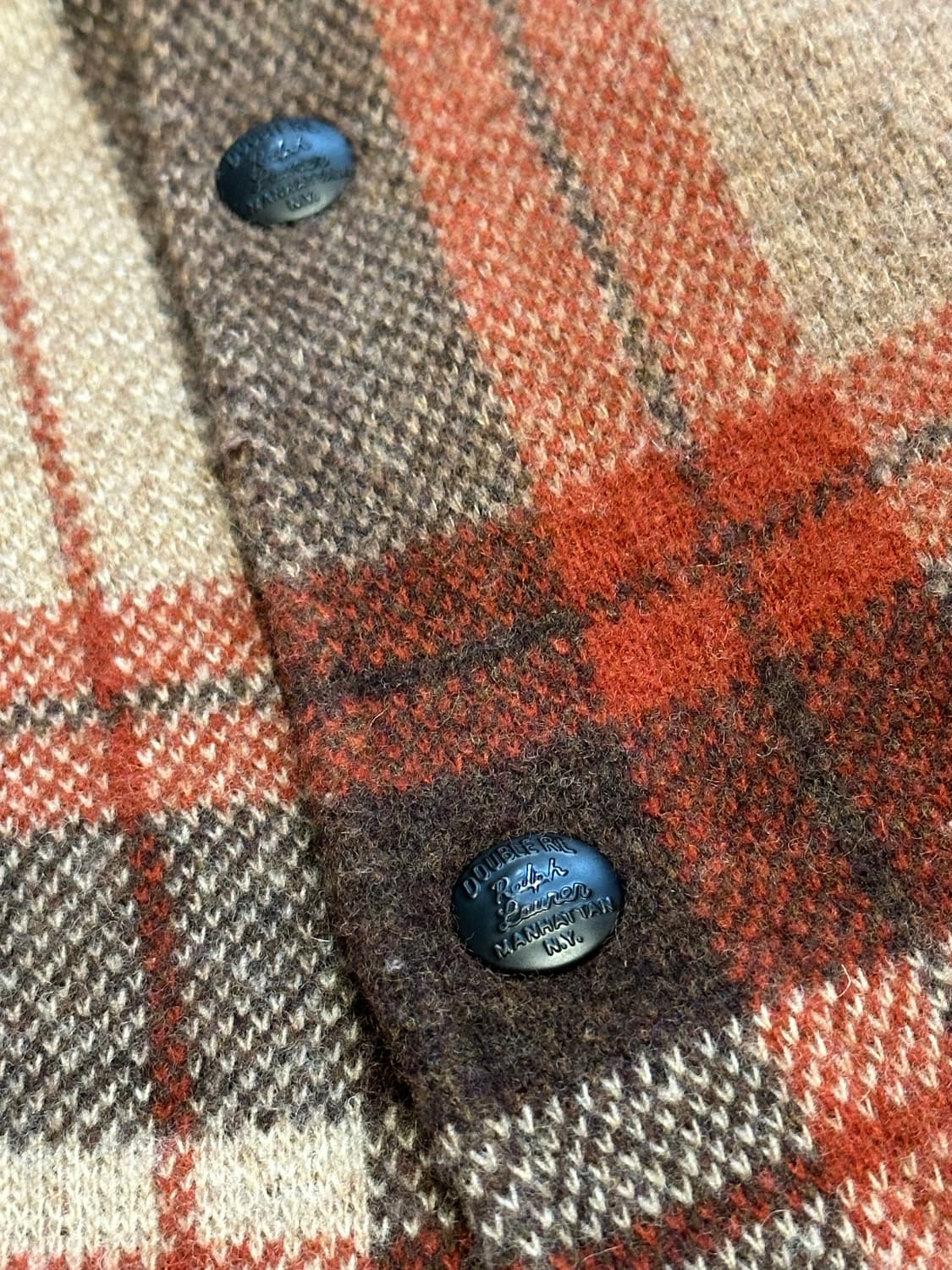 [XL] RRL(더블알엘) 플래드 울 워크셔츠 스웨터 상품이미지4