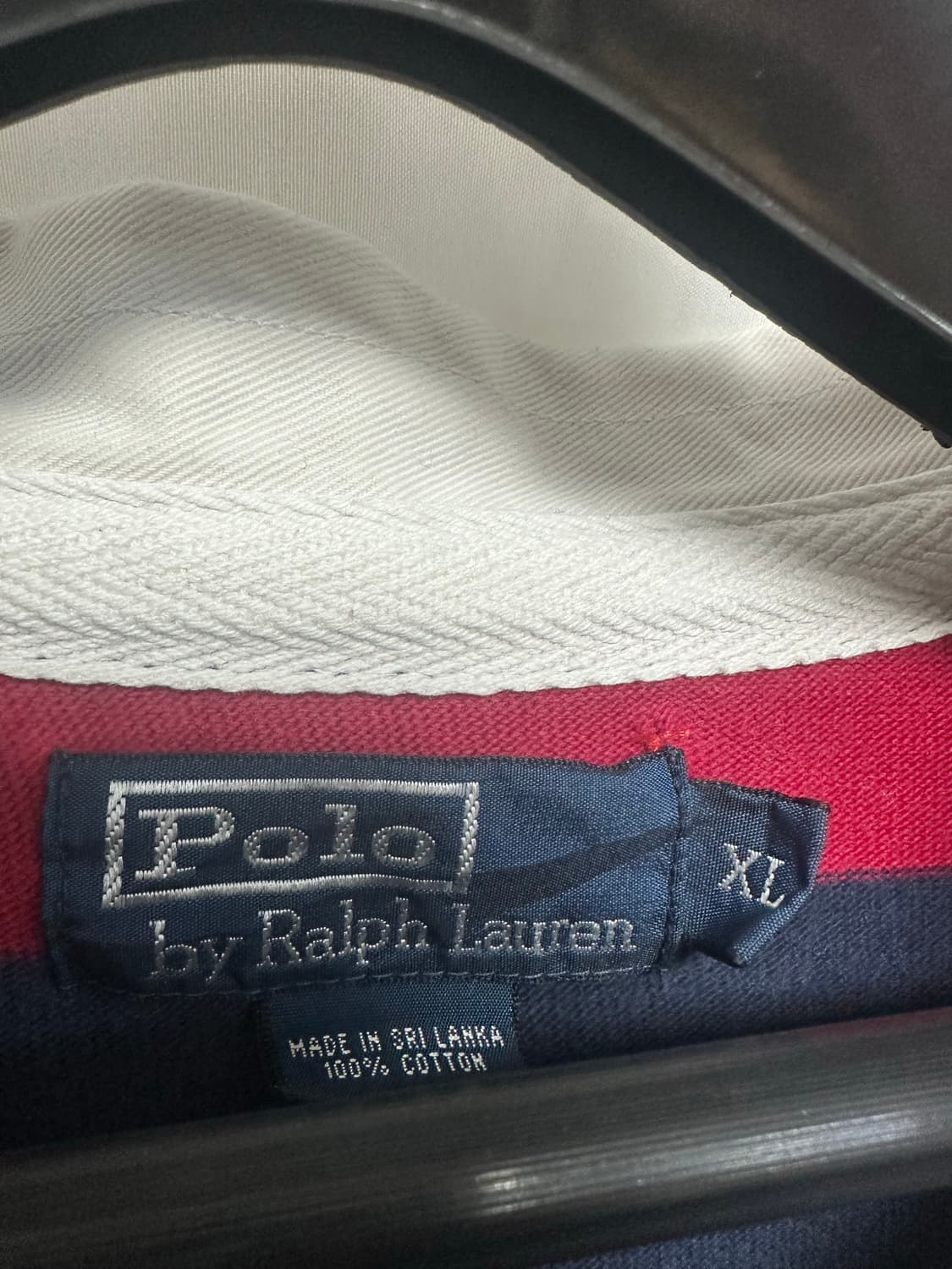 no.140 폴로 랄프로렌 스트라이프 럭비 셔츠 xxl 상태s급 상품이미지3