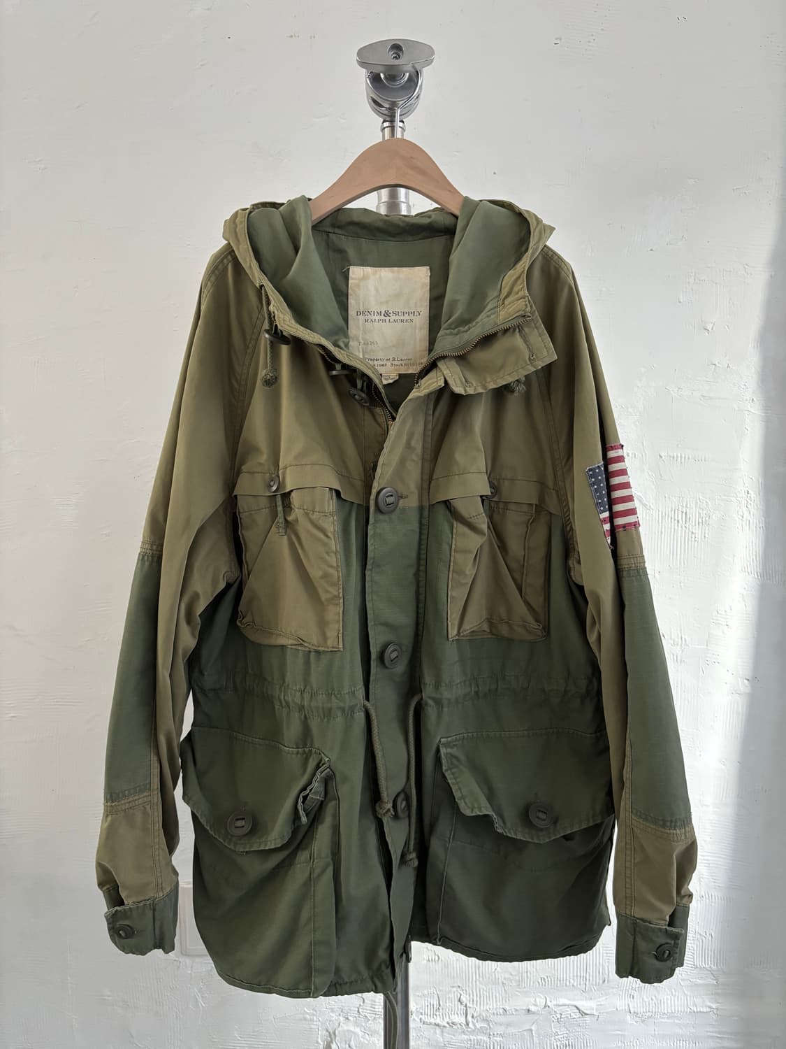 Denim&supply 데님 앤 서플라이 랄프로렌 밀리터리 야상 후드 자 상품이미지1