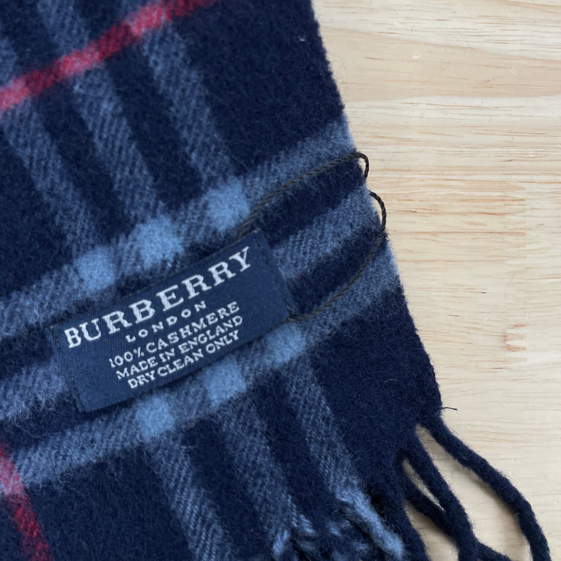 버버리 정품 캐시미어 머플러 네이비 상품이미지3