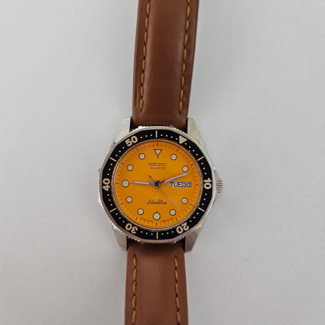 80s 세이코 실버웨이브 쿼츠 오렌지 시계 Seiko Silverwave 상품이미지2