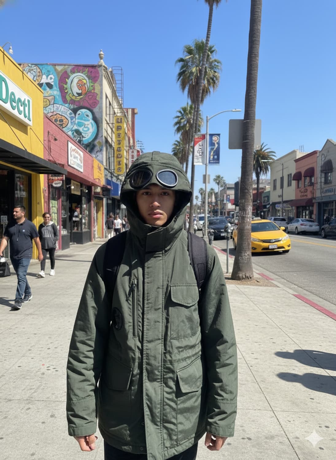 C.P. 컴퍼니 고글 렌즈 필드 재킷 (100사이즈,딥카키) 상품이미지2